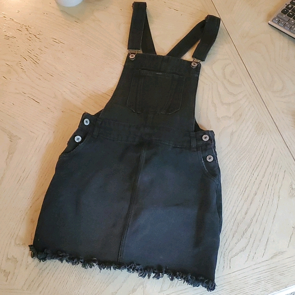 🆕️ black Jean overall skirt